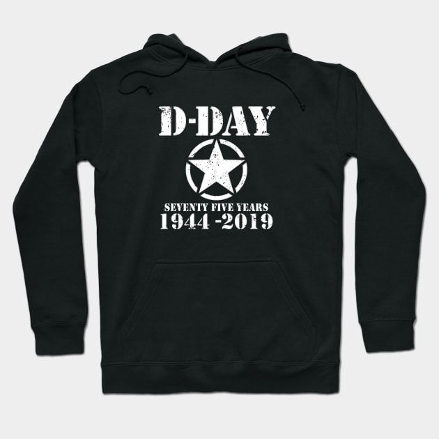 D-Day 75 Year Anniversary Hoodie by SeattleDesignCompany